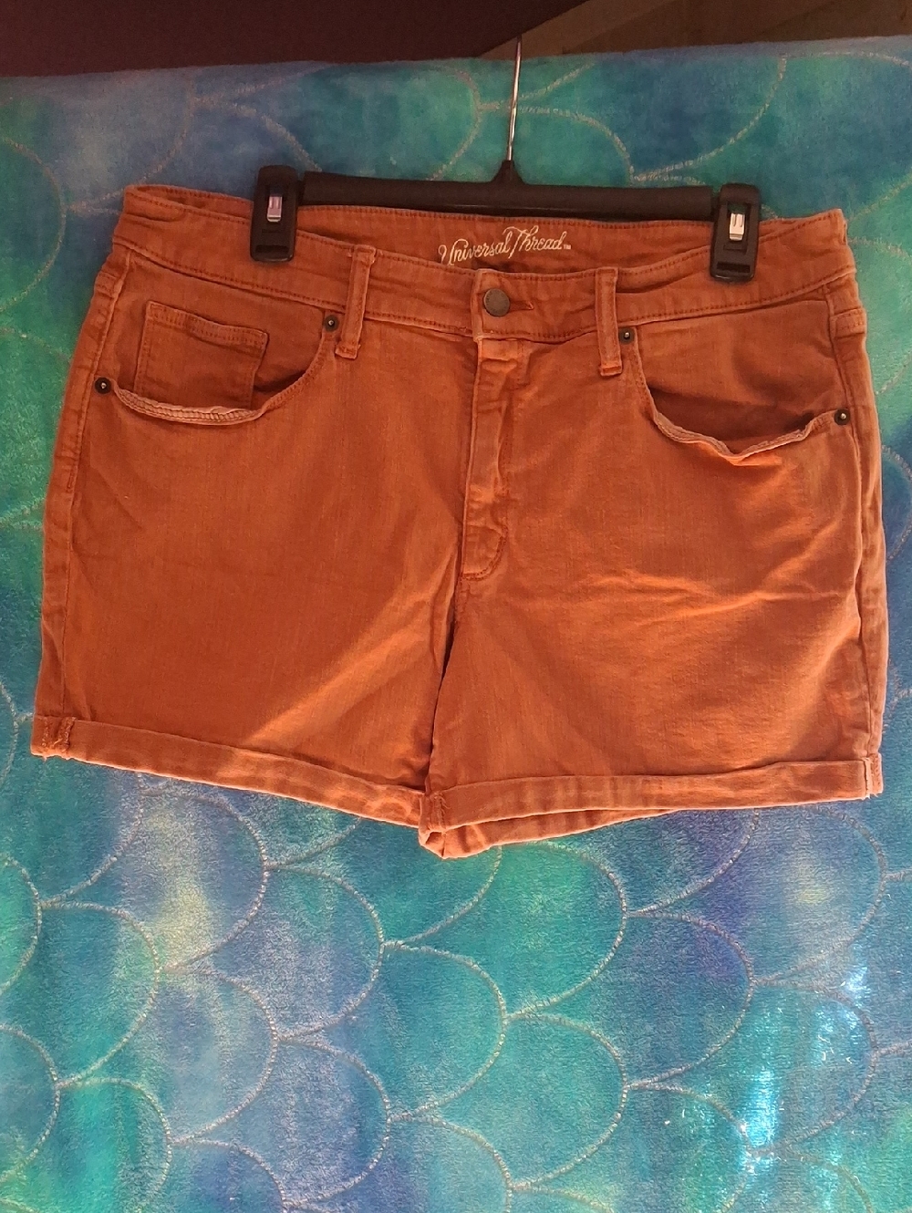 Universal Thread Rust Orange Cotton Blend Women's Shorts